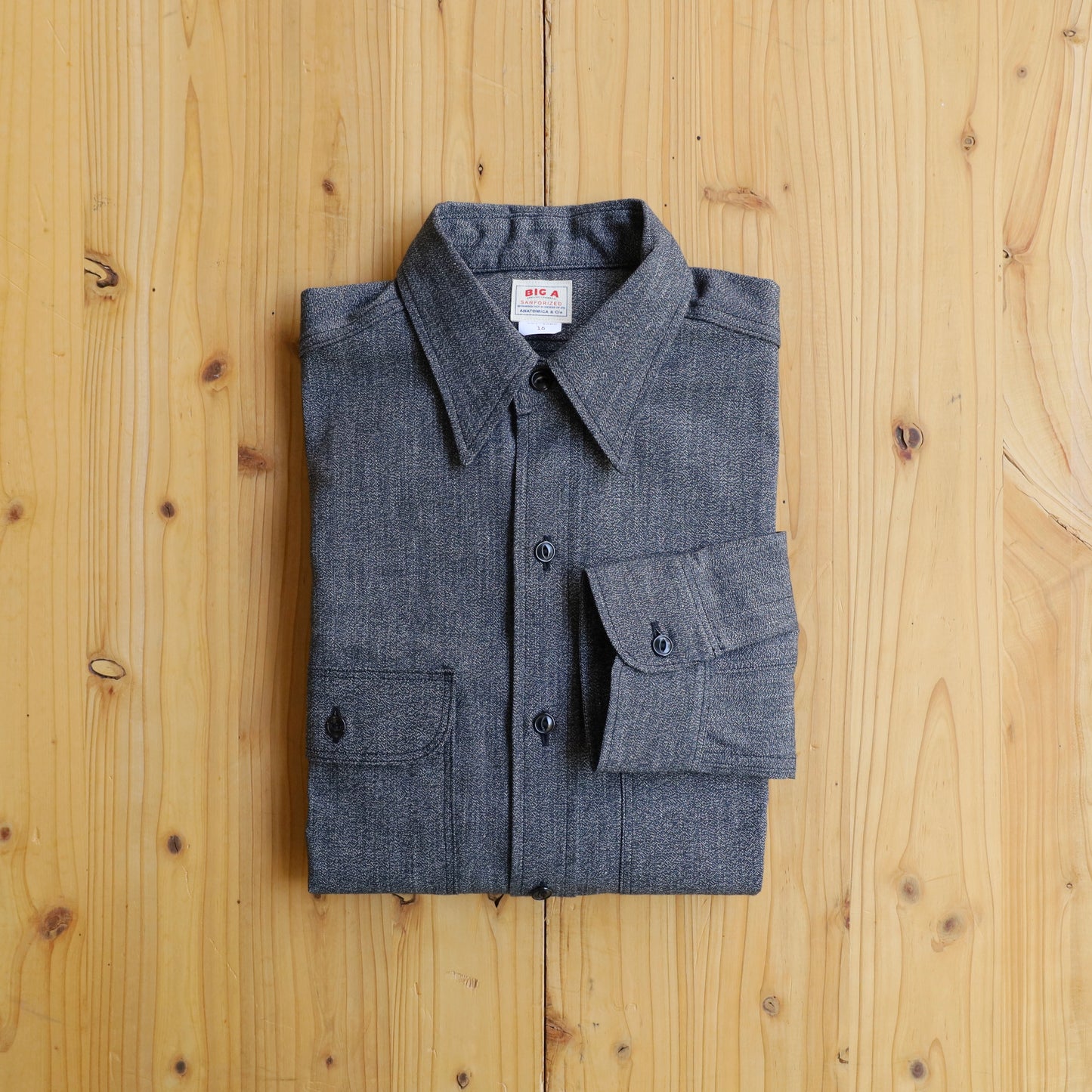 BIG A SHIRTS CHAMBRAY BLACK