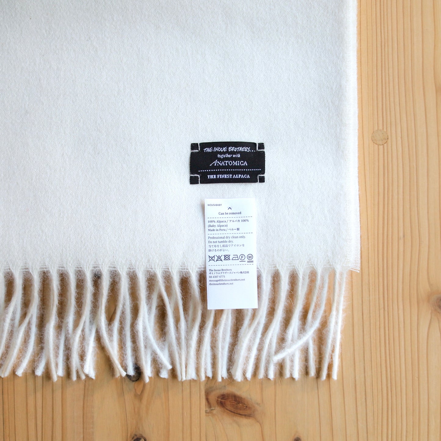 THE INOUE BROTHERS for ANATOMICA BRUSHED SCARF