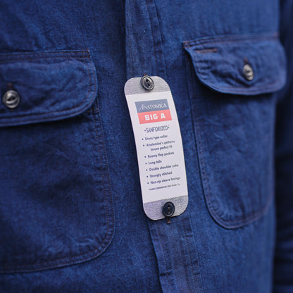BIG A / PETER CHAMBRAY DK.INDIGO
