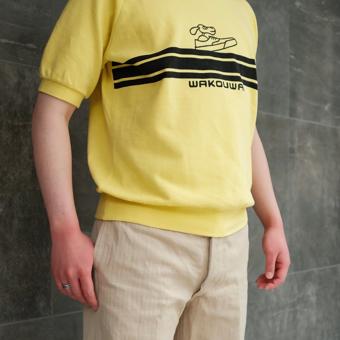 WAKOUWA GYM TEE DOLL & BORDER