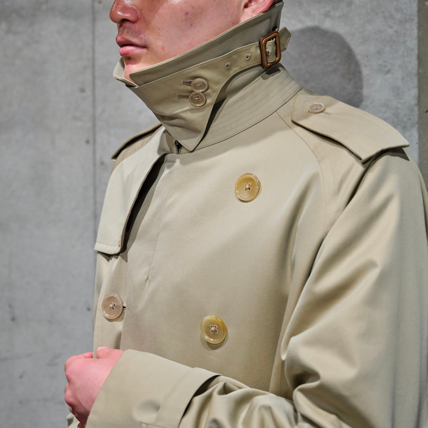 TRENCH COAT GABARDINE BEIGE