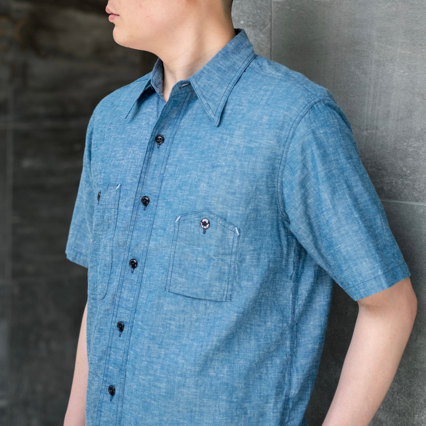 BIG YANK Y1942 SHORT SLEEVE SHIRTS CHAMBRAY