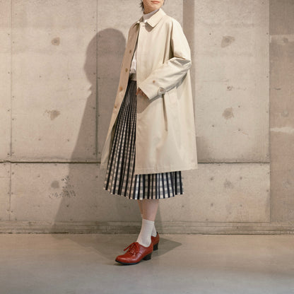 SINGLE RAGLAN COAT GABARDINE OYSTER