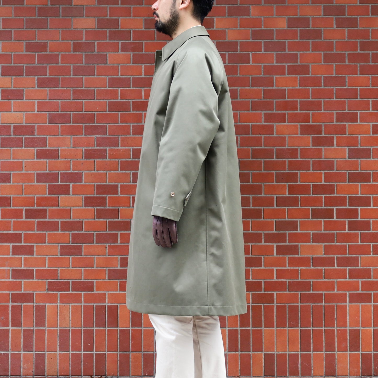 SINGLE RAGLAN COAT Ⅸ VINTAGE FRENCH SATEEN with LINER