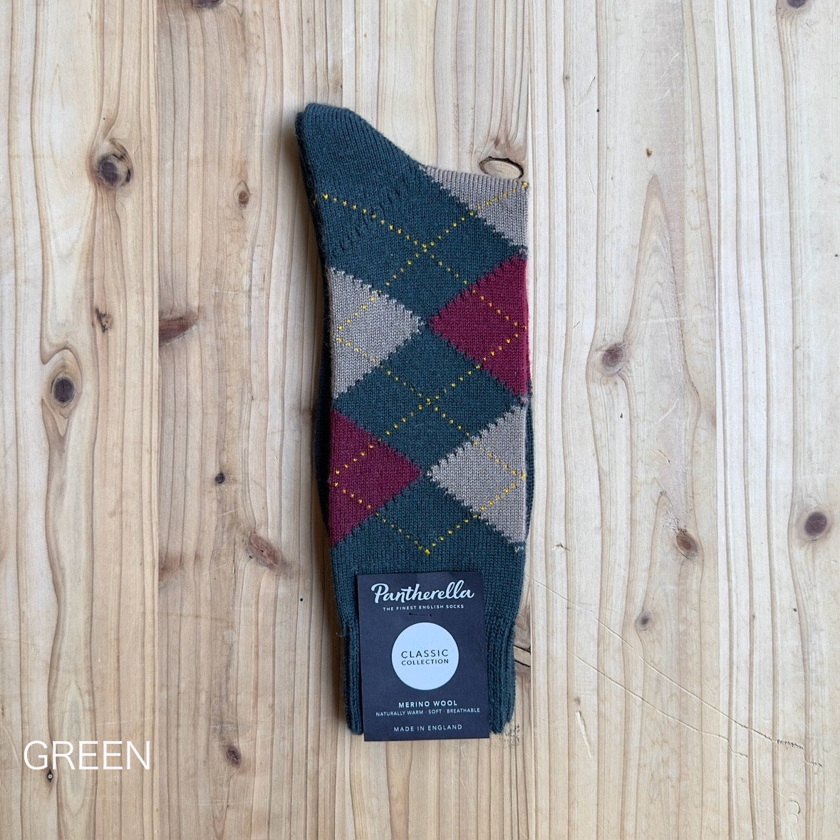 PANTHERELLA ARGYLE SOCKS WOOL