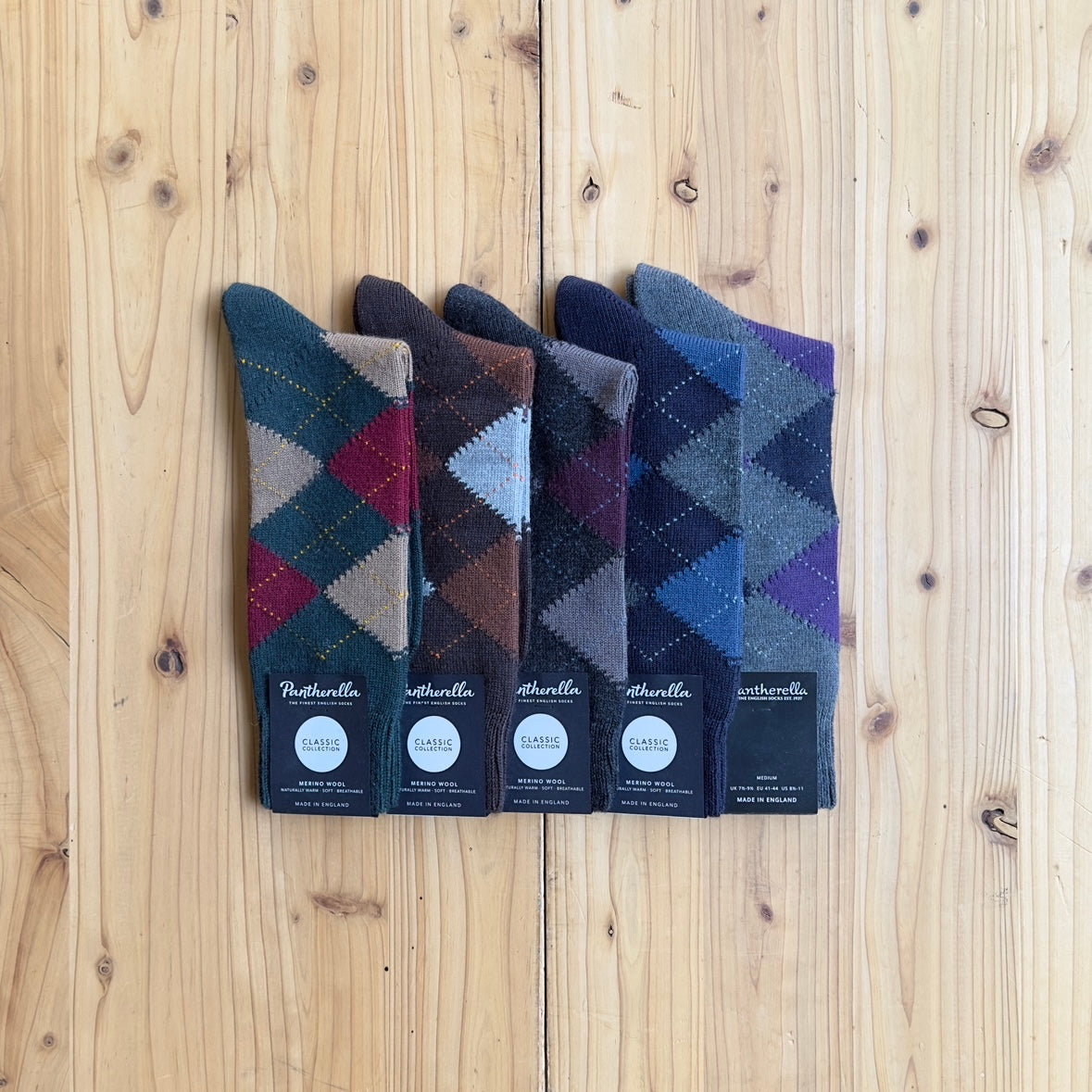 PANTHERELLA ARGYLE SOCKS WOOL