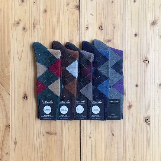 PANTHERELLA ARGYLE SOCKS WOOL