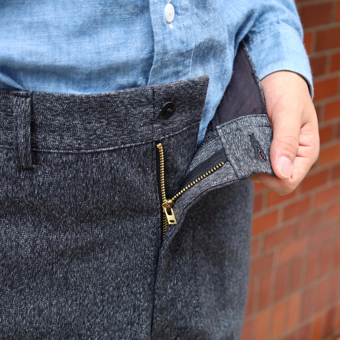 YANKSHIRE M1963 TROUSERS HEATHER CHAMBRAY