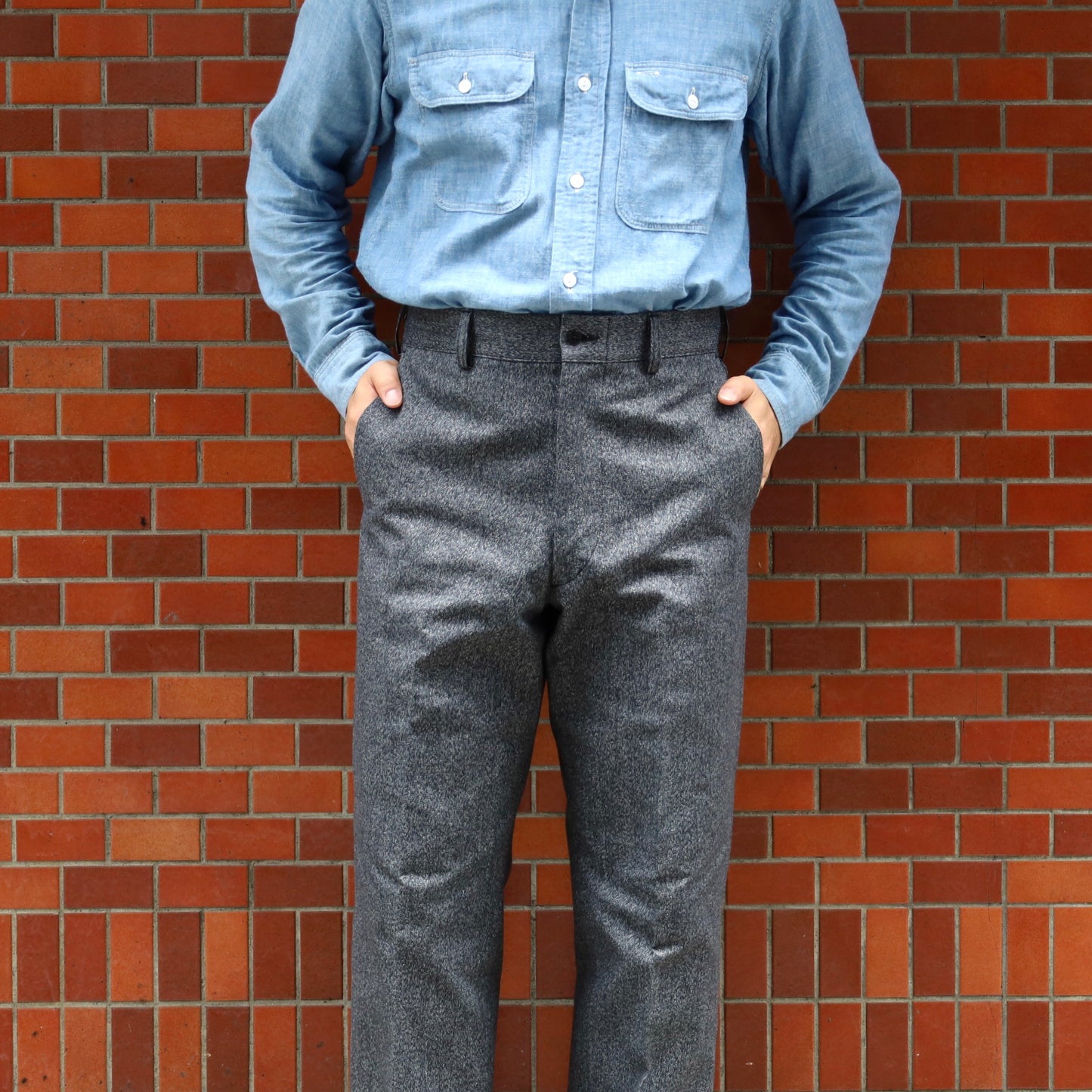 YANKSHIRE M1963 TROUSERS HEATHER CHAMBRAY