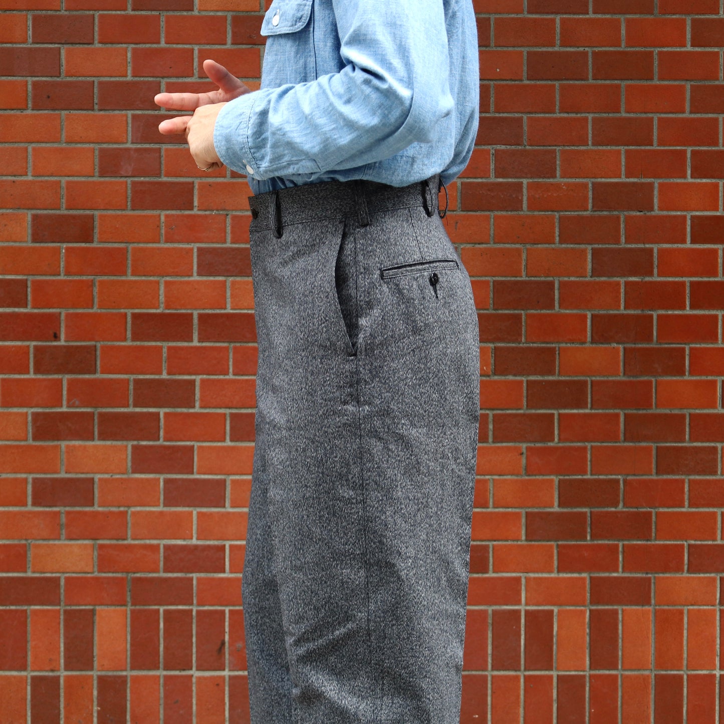 YANKSHIRE M1963 TROUSERS HEATHER CHAMBRAY