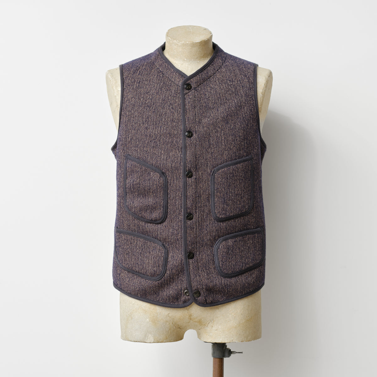 BEACH CLOTH VEST SALT & PEPPER