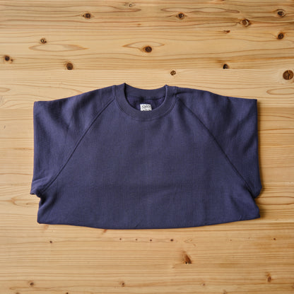 SWEAT SHIRTS RAGLAN SLEEVE CREW NECK NAVY