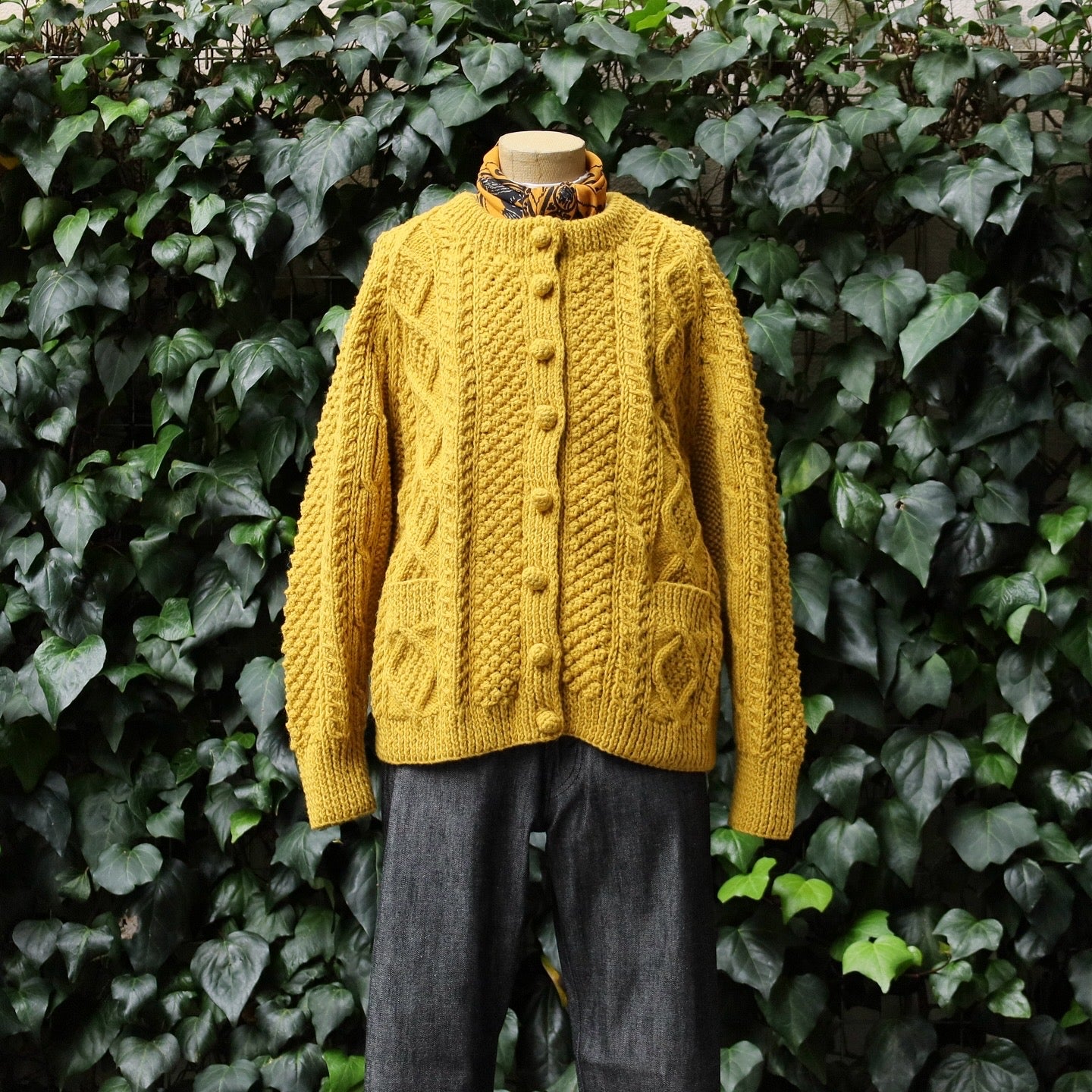 ATHENA DESIGNS for ANATOMICA ARAN CARDIGAN