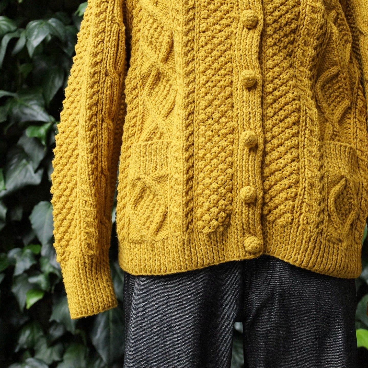 ATHENA DESIGNS for ANATOMICA ARAN CARDIGAN