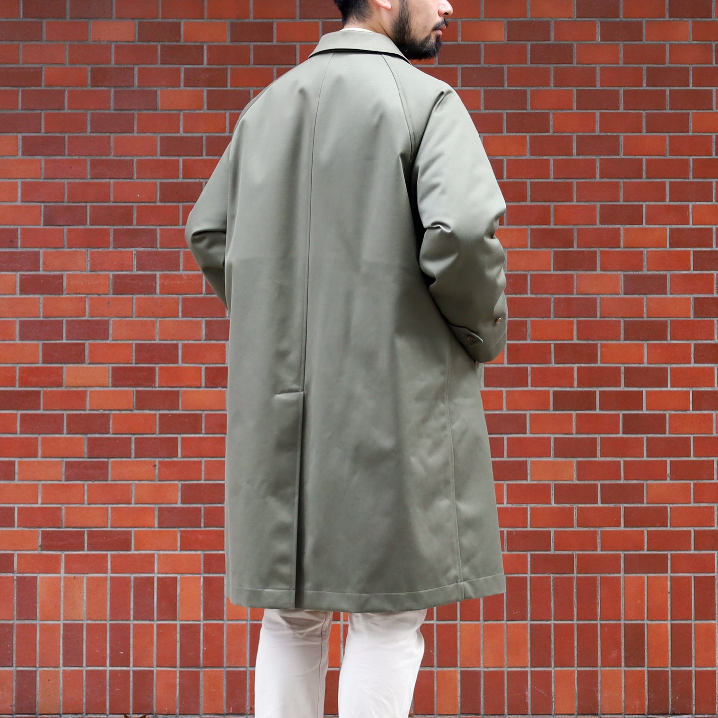 SINGLE RAGLAN COAT Ⅸ VINTAGE FRENCH SATEEN with LINER