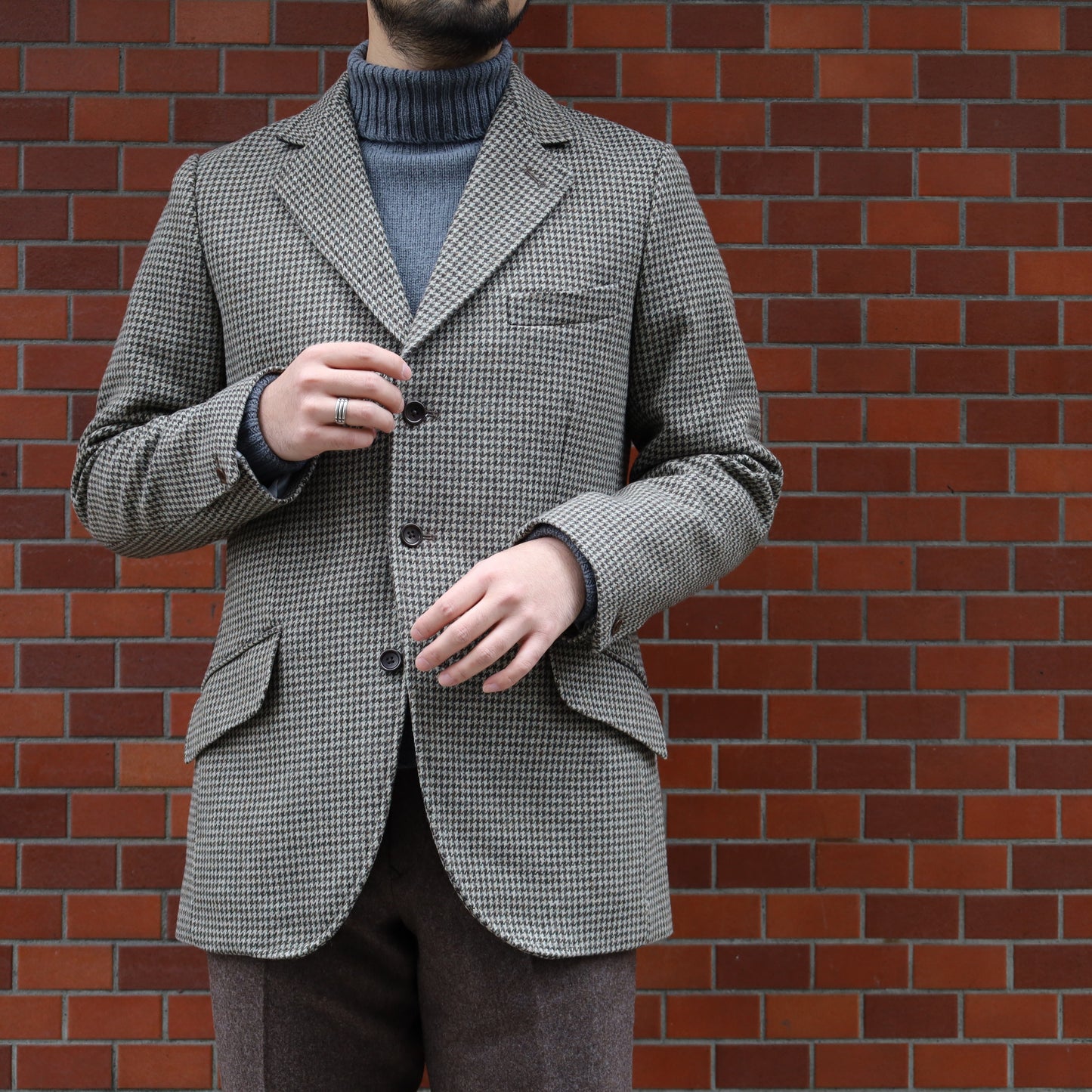 GILLES ALSPORT TWEED HOUND'S TOOTH