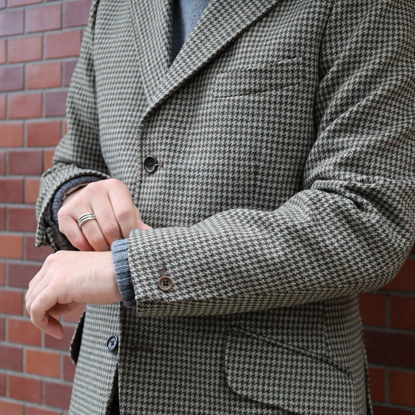 GILLES ALSPORT TWEED HOUND'S TOOTH