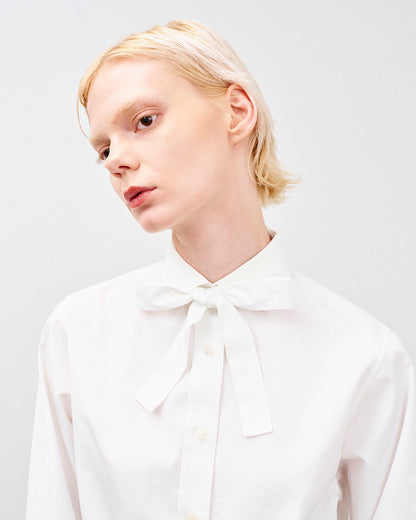 MILLICENT BOWTIE SHIRTS WHITE