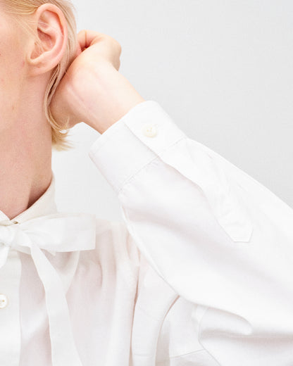 MILLICENT BOWTIE SHIRTS WHITE