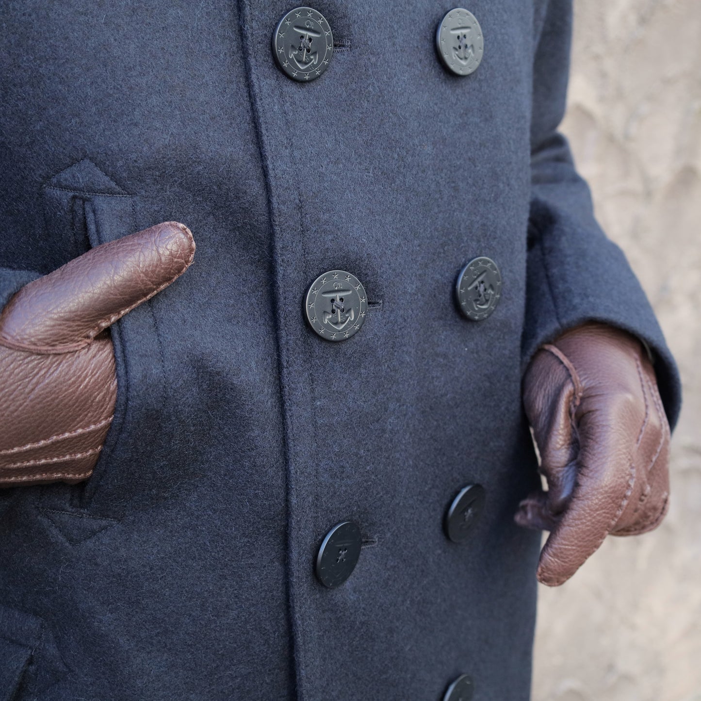 PEA COAT UNLINED MADE IN FRANCE