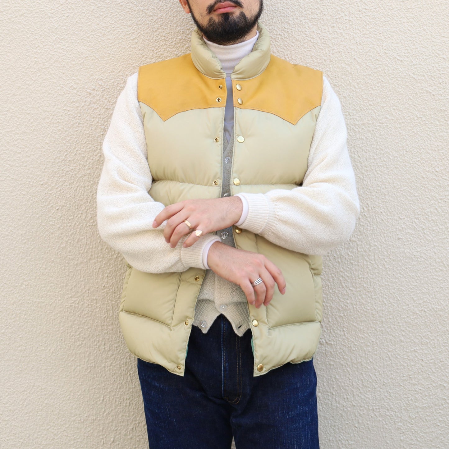 RMFC for ANATOMICA DOWN VEST TAN