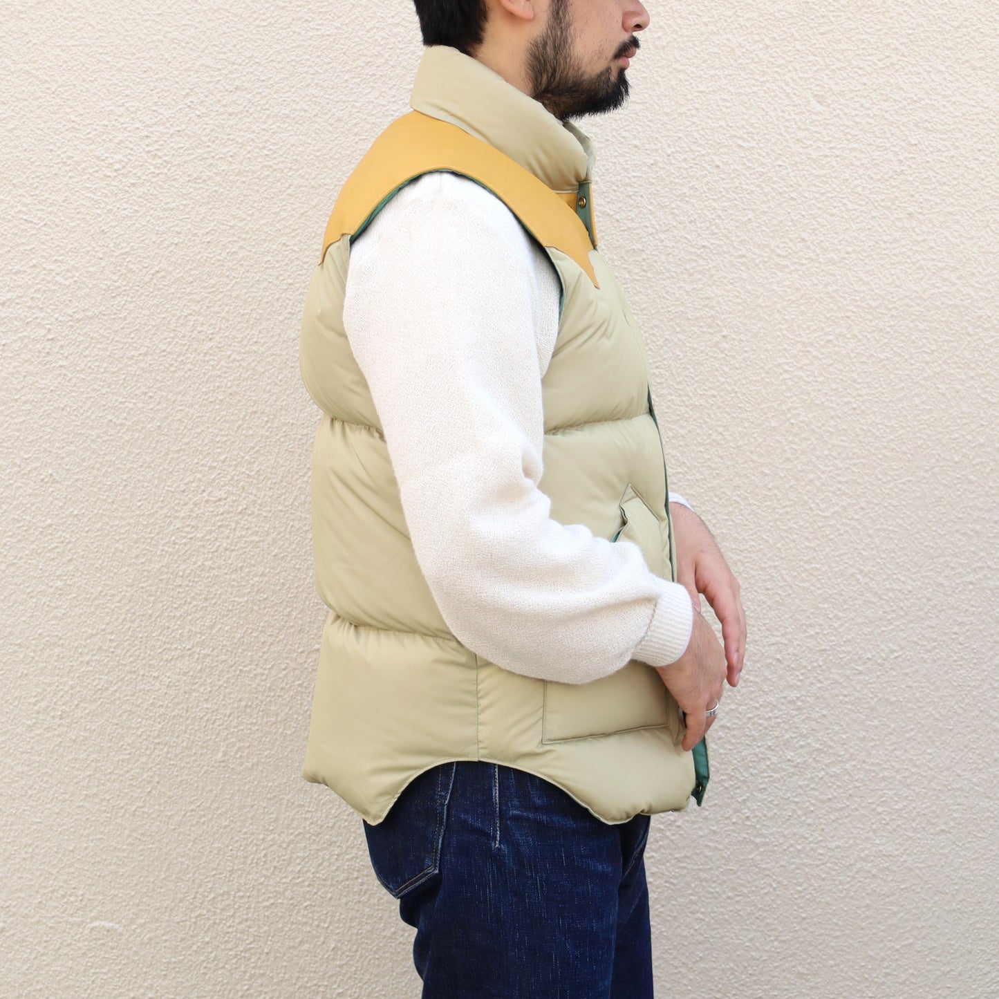 RMFC for ANATOMICA DOWN VEST TAN