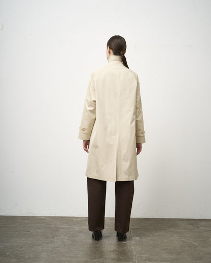 SINGLE RAGLAN COAT GABARDINE OYSTER