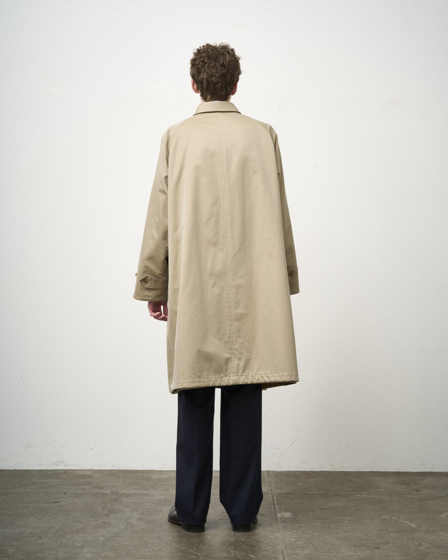 SINGLE RAGLAN COAT Ⅱ REVERSIBLE OVER CHECK BEIGE