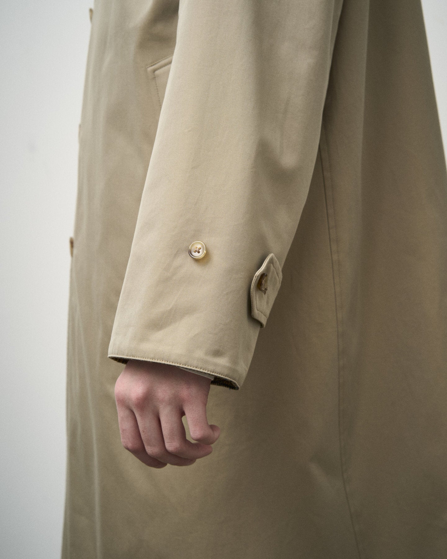 SINGLE RAGLAN COAT Ⅱ REVERSIBLE OVER CHECK BEIGE