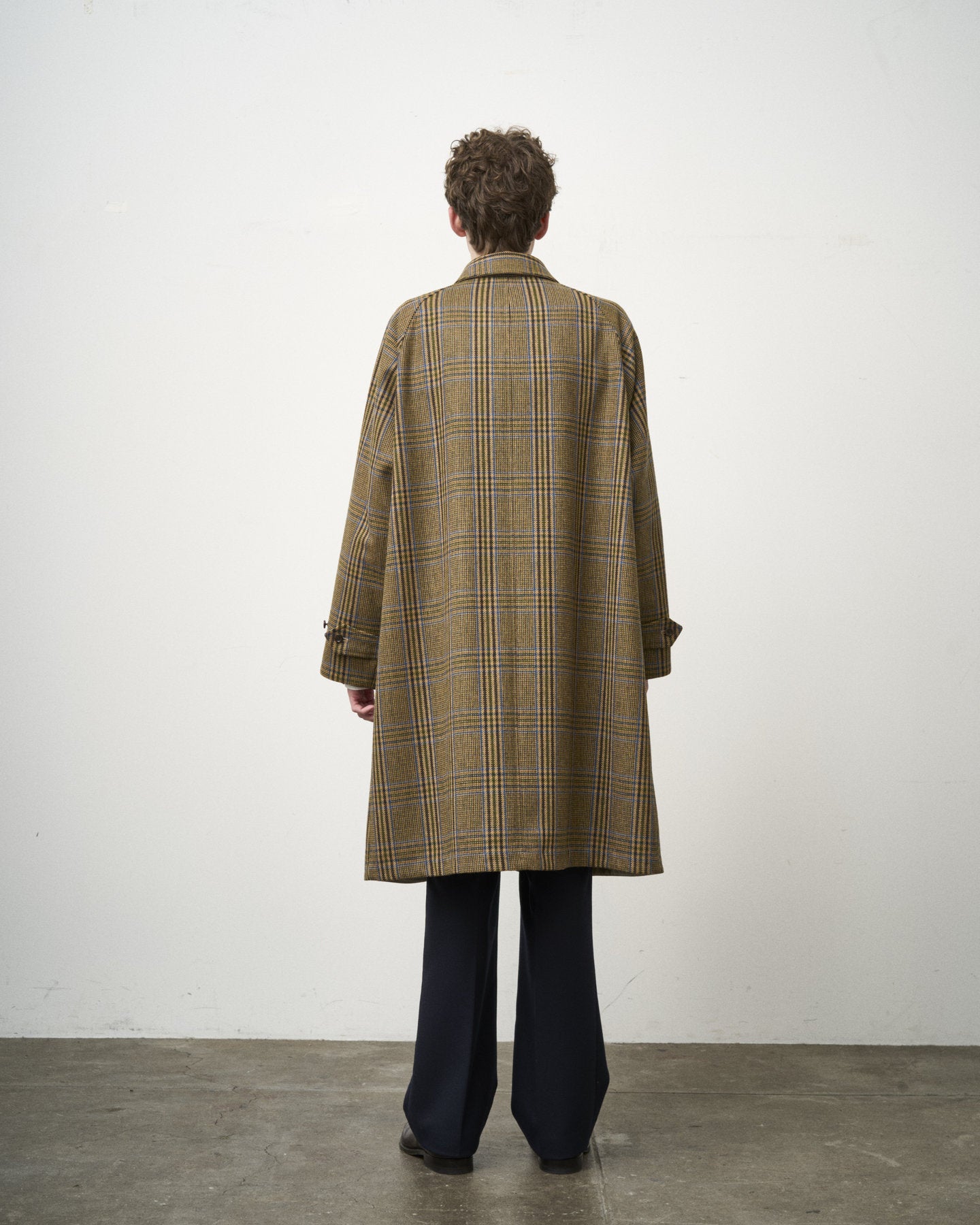 SINGLE RAGLAN COAT Ⅱ REVERSIBLE OVER CHECK BEIGE