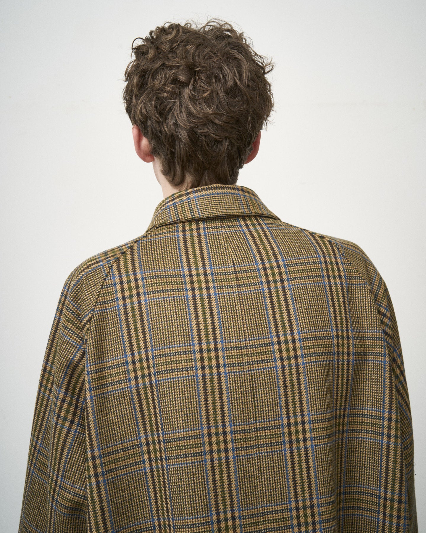 SINGLE RAGLAN COAT Ⅱ REVERSIBLE OVER CHECK BEIGE