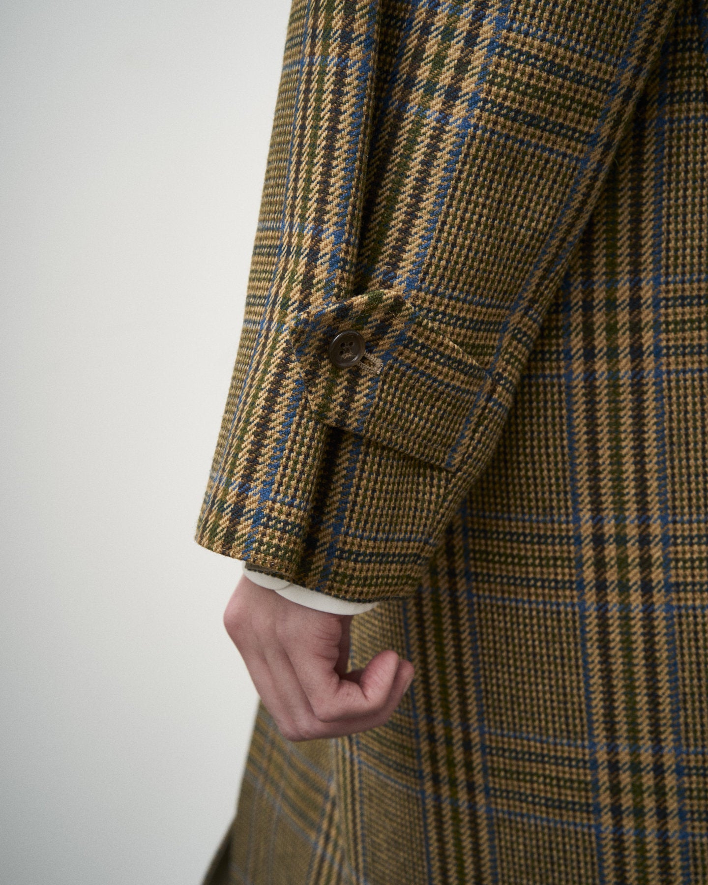 SINGLE RAGLAN COAT Ⅱ REVERSIBLE OVER CHECK BEIGE