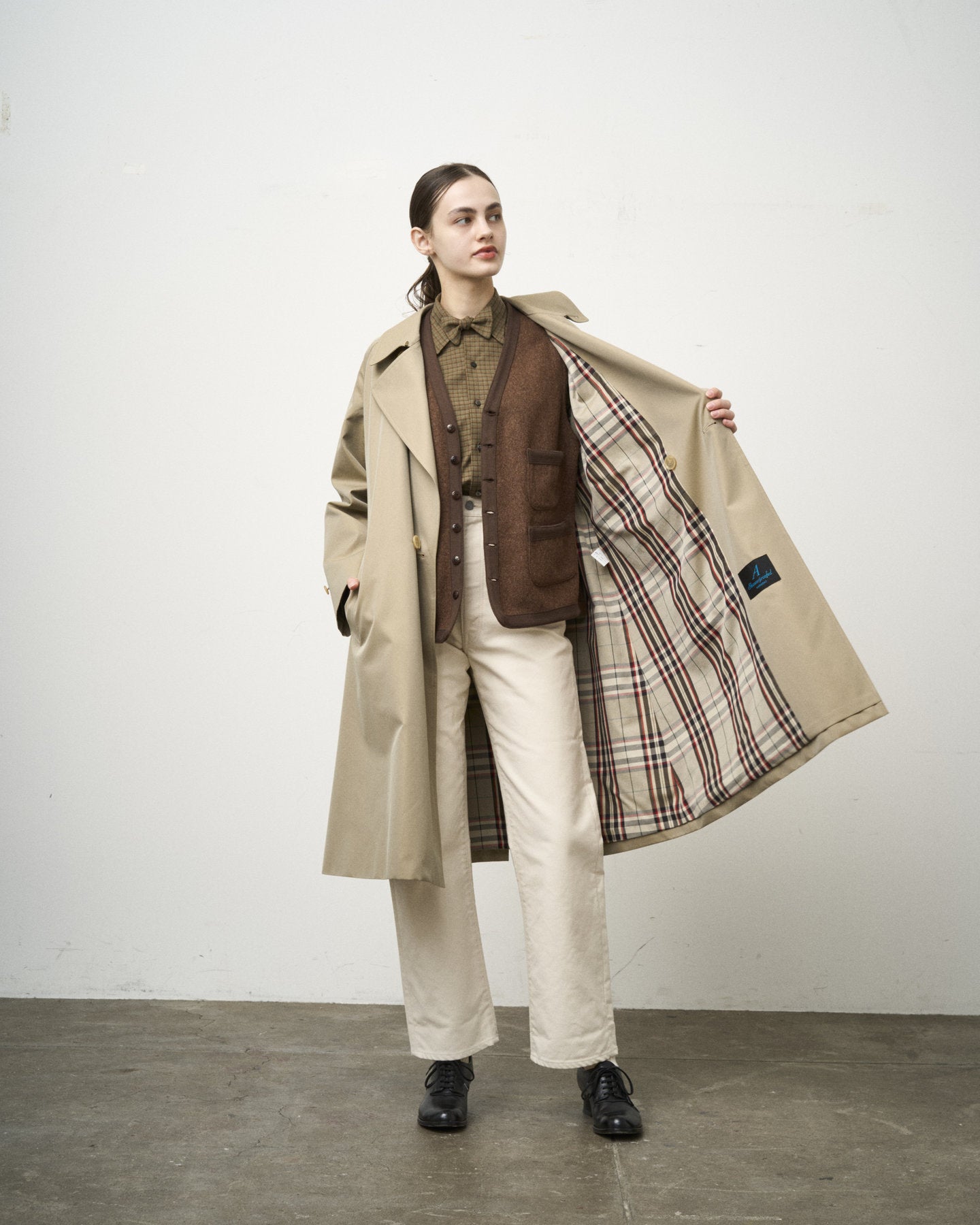 SINGLE RAGLAN COAT Ⅹ GABARDINE BEIGE