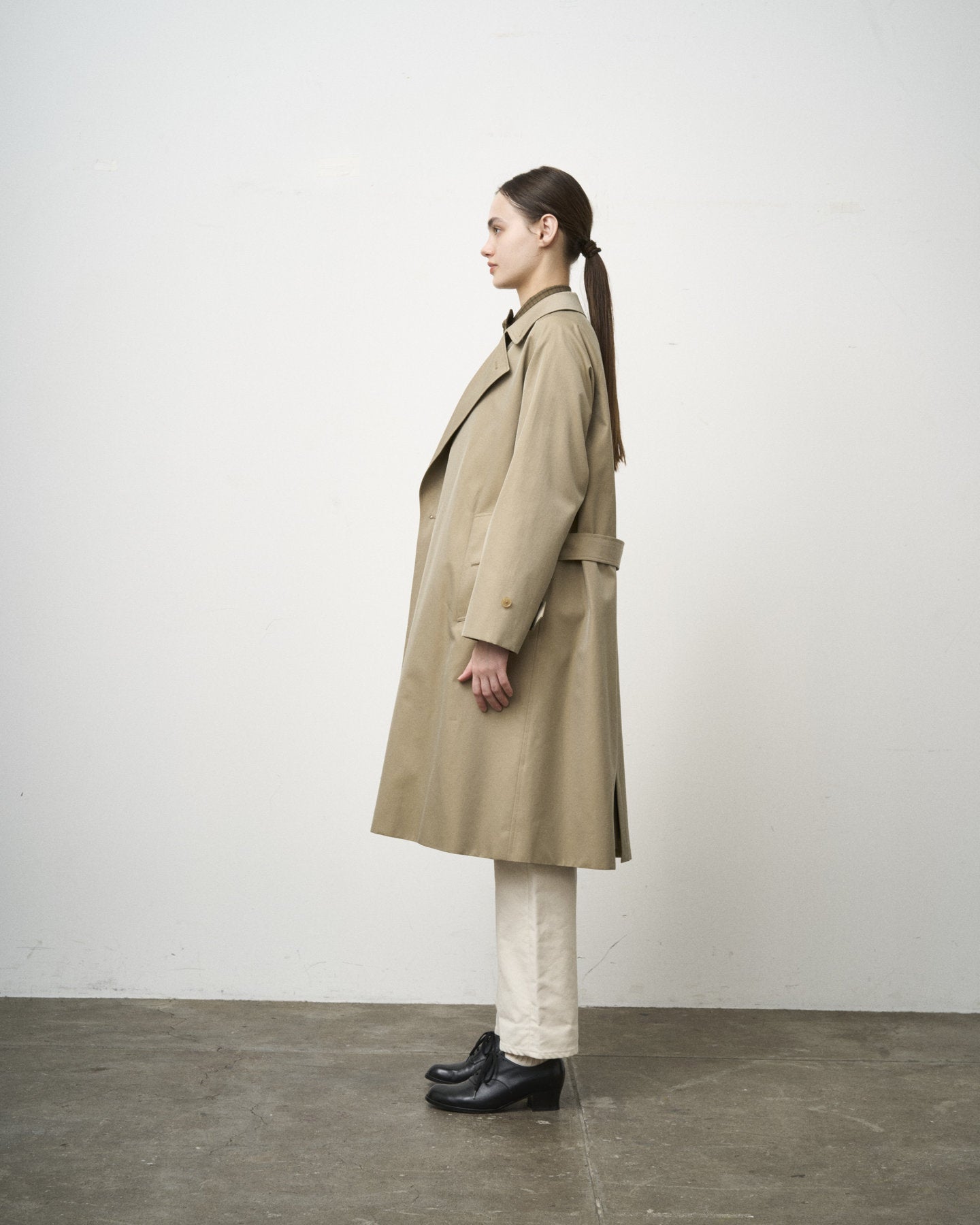 SINGLE RAGLAN COAT Ⅹ GABARDINE BEIGE