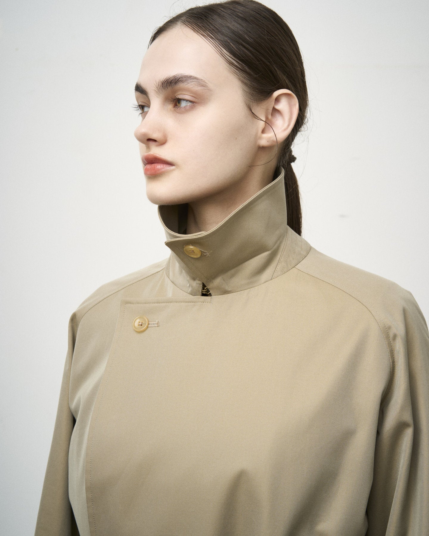 SINGLE RAGLAN COAT Ⅹ GABARDINE BEIGE