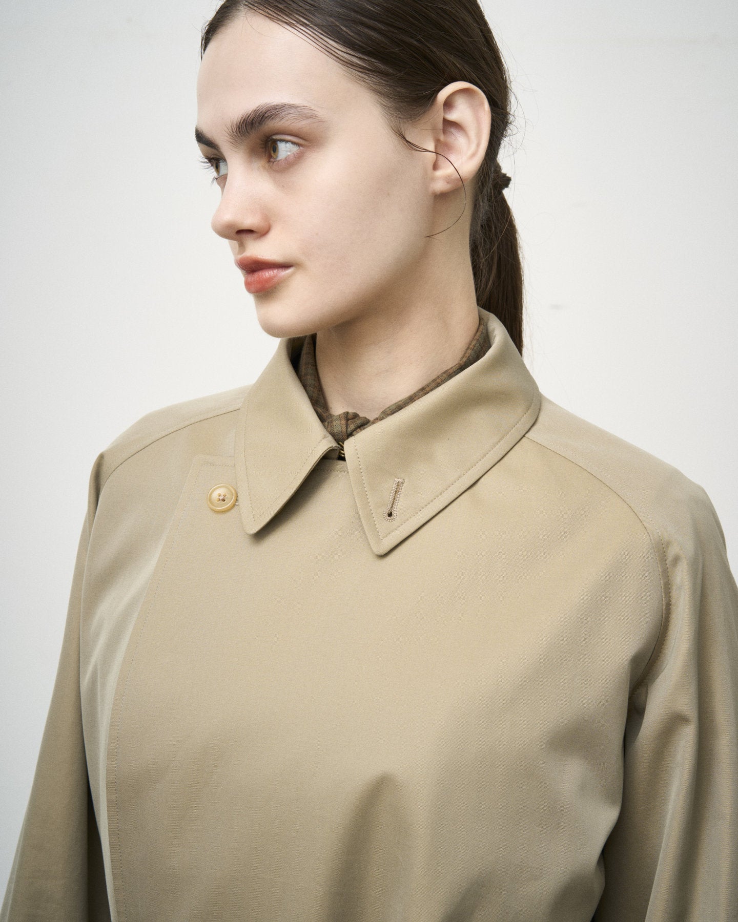 SINGLE RAGLAN COAT Ⅹ GABARDINE BEIGE