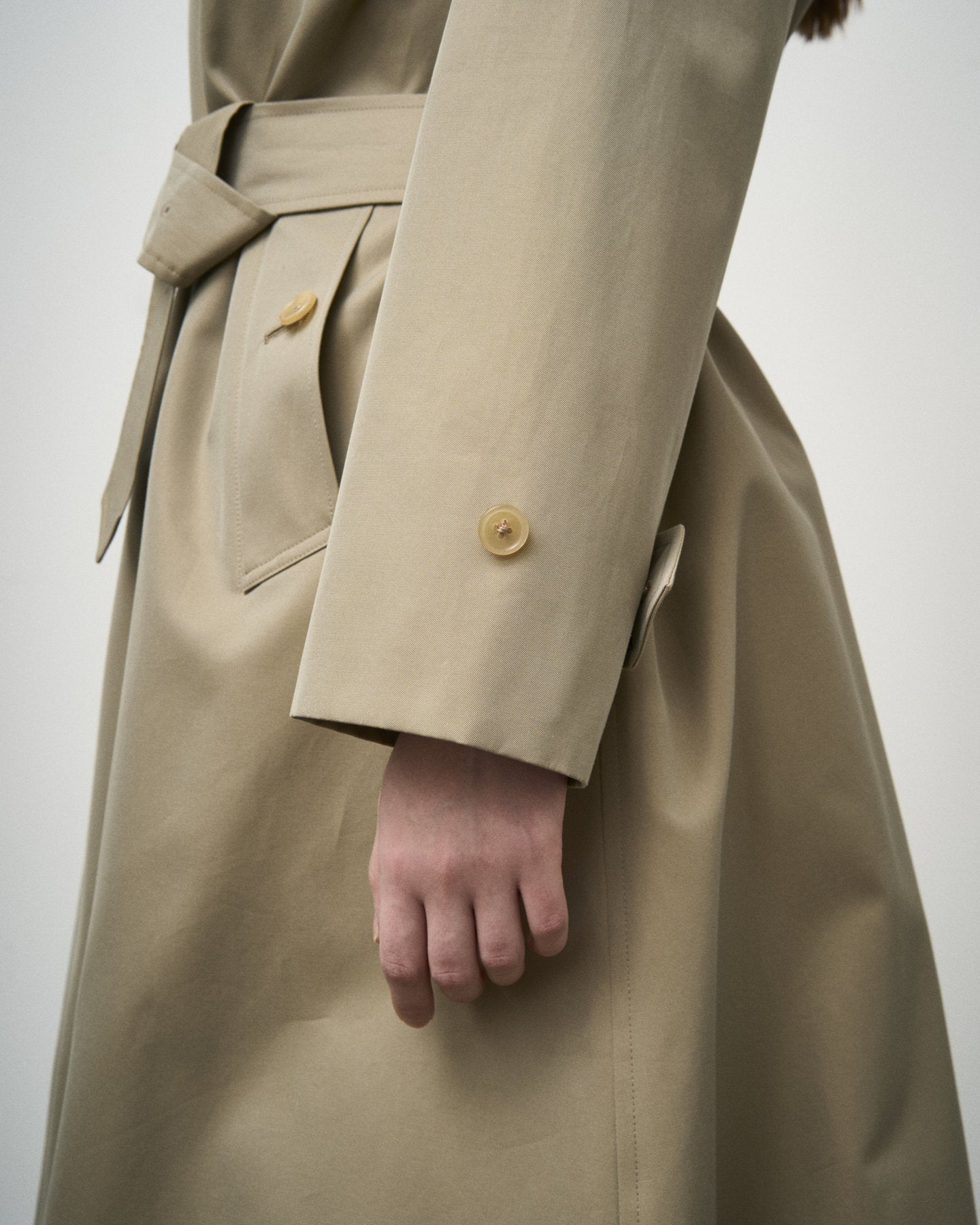 SINGLE RAGLAN COAT Ⅹ GABARDINE BEIGE