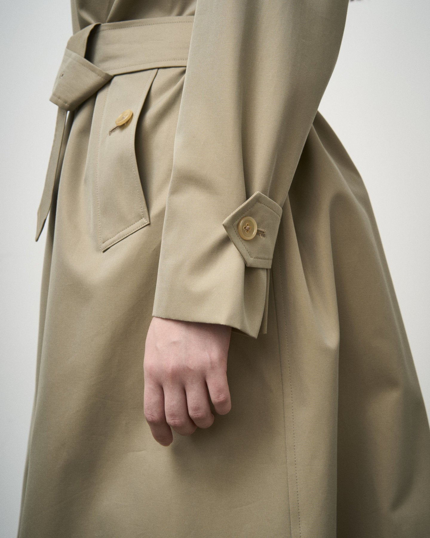SINGLE RAGLAN COAT Ⅹ GABARDINE BEIGE