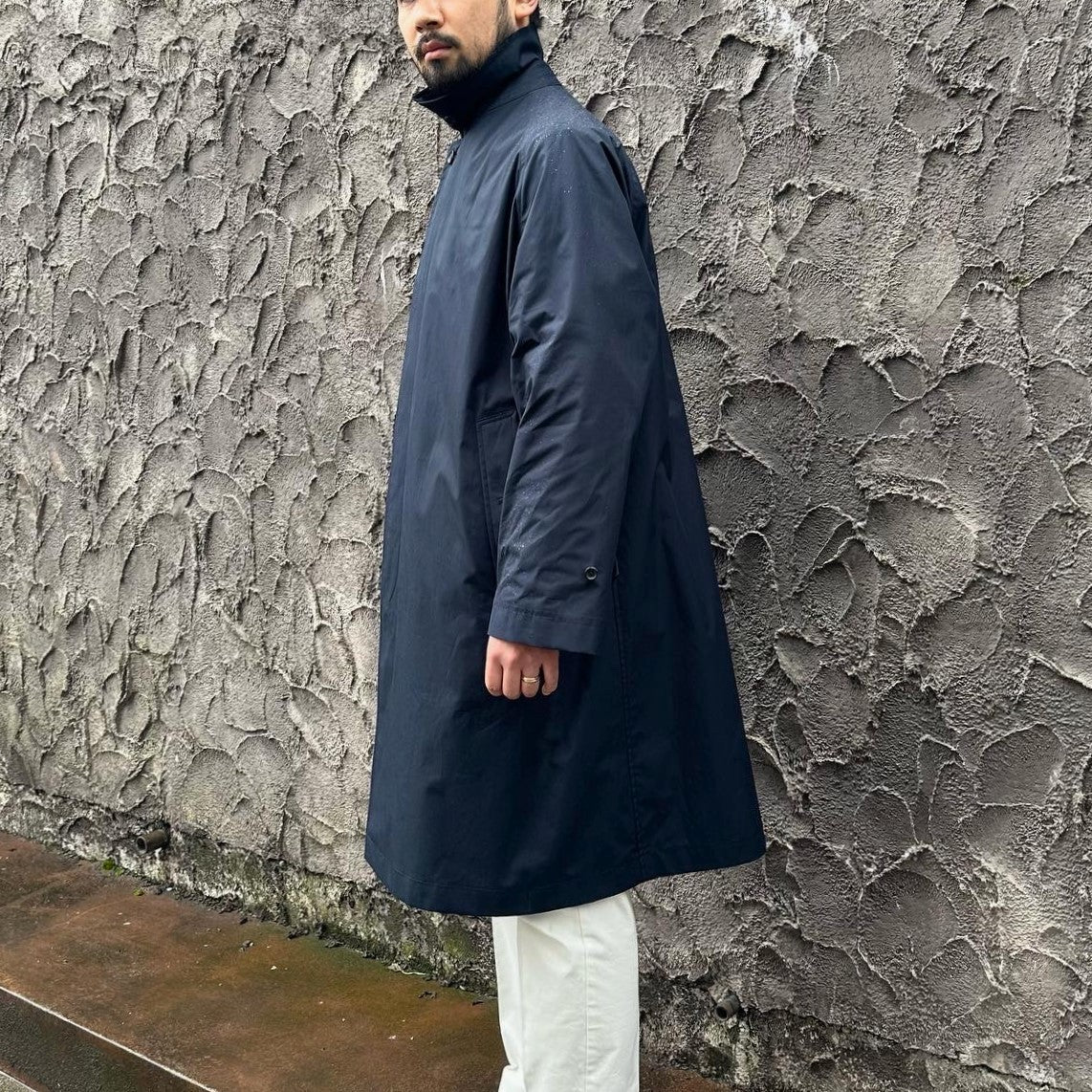 SINGLE RAGLAN COAT Ⅸ BLACK NAVY