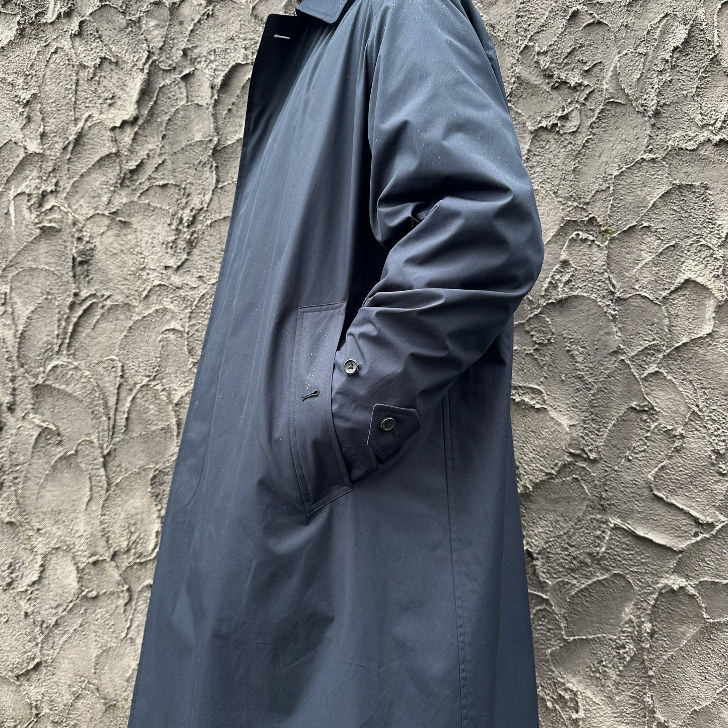 SINGLE RAGLAN COAT Ⅸ BLACK NAVY