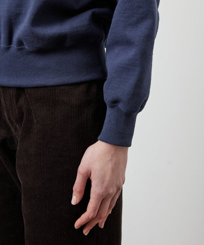 SWEAT SHIRTS RAGLAN SLEEVE CREW NECK NAVY