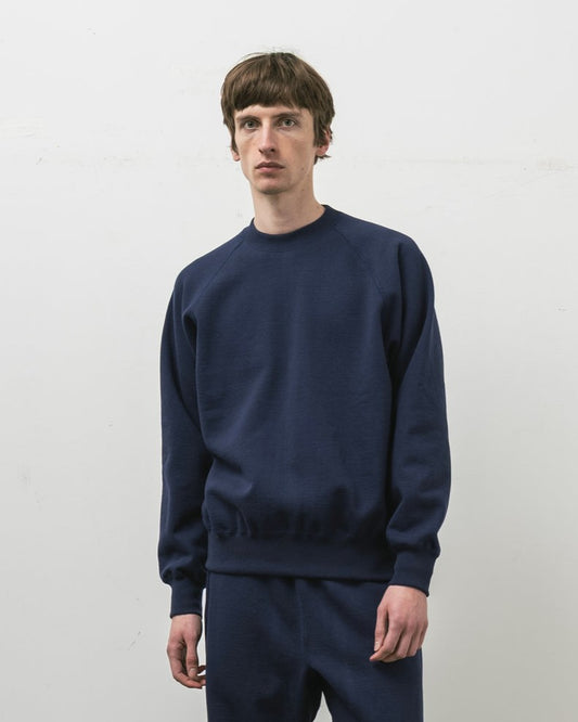 【Restock on Saturday, October 3rd】 SWEAT SHIRTS RAGLAN SLEEVE CREW NECK NAVY
