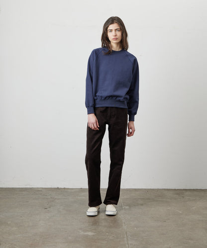 SWEAT SHIRTS RAGLAN SLEEVE CREW NECK NAVY