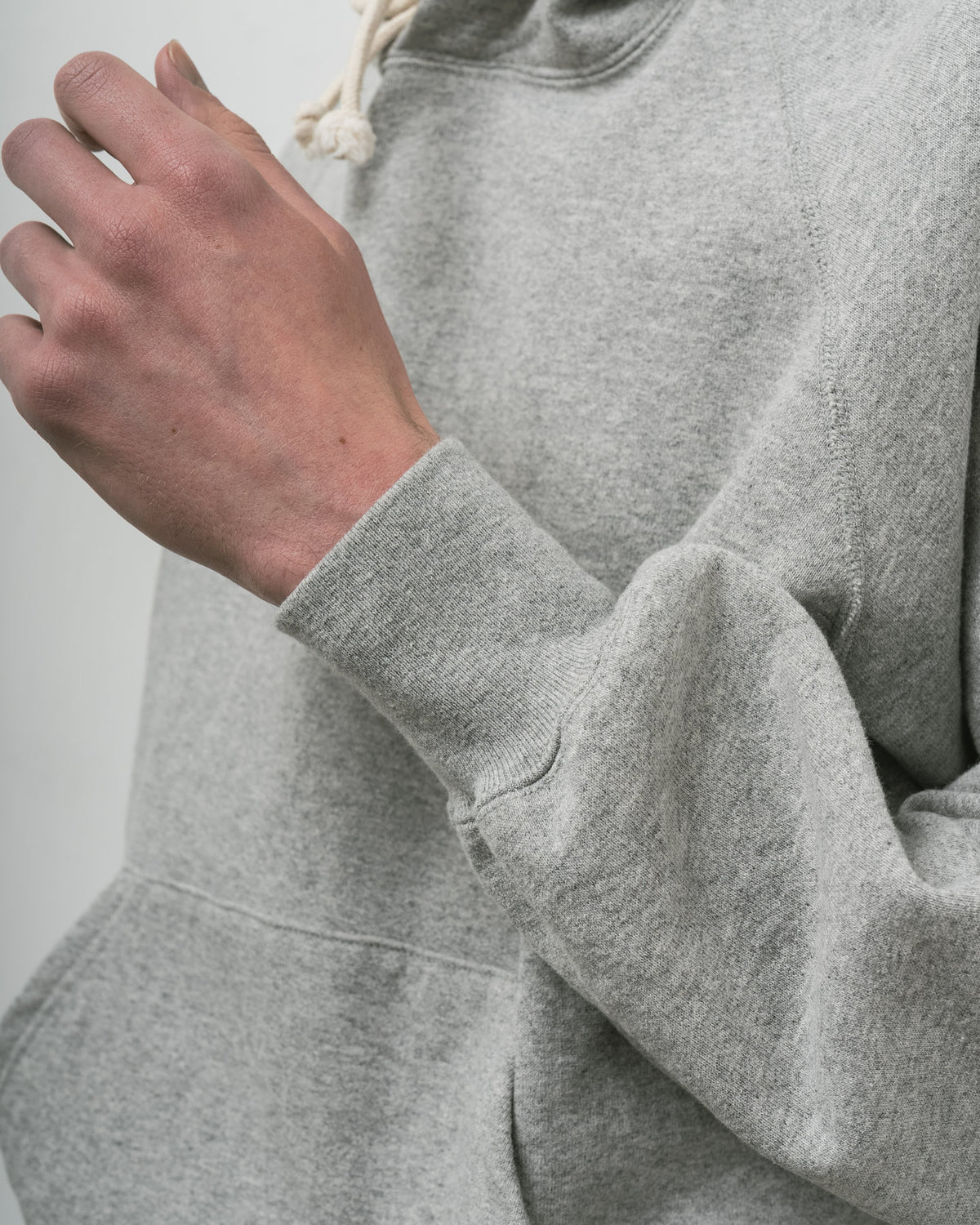 SWEAT PARKA RAGLAN SLEEVE GRAY