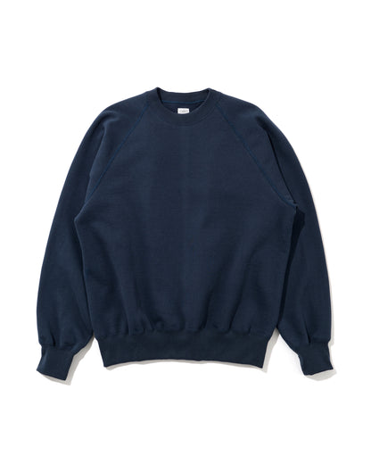 SWEAT SHIRTS RAGLAN SLEEVE CREW NECK NAVY