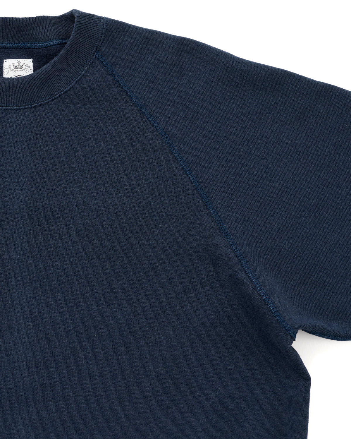 SWEAT SHIRTS RAGLAN SLEEVE CREW NECK NAVY