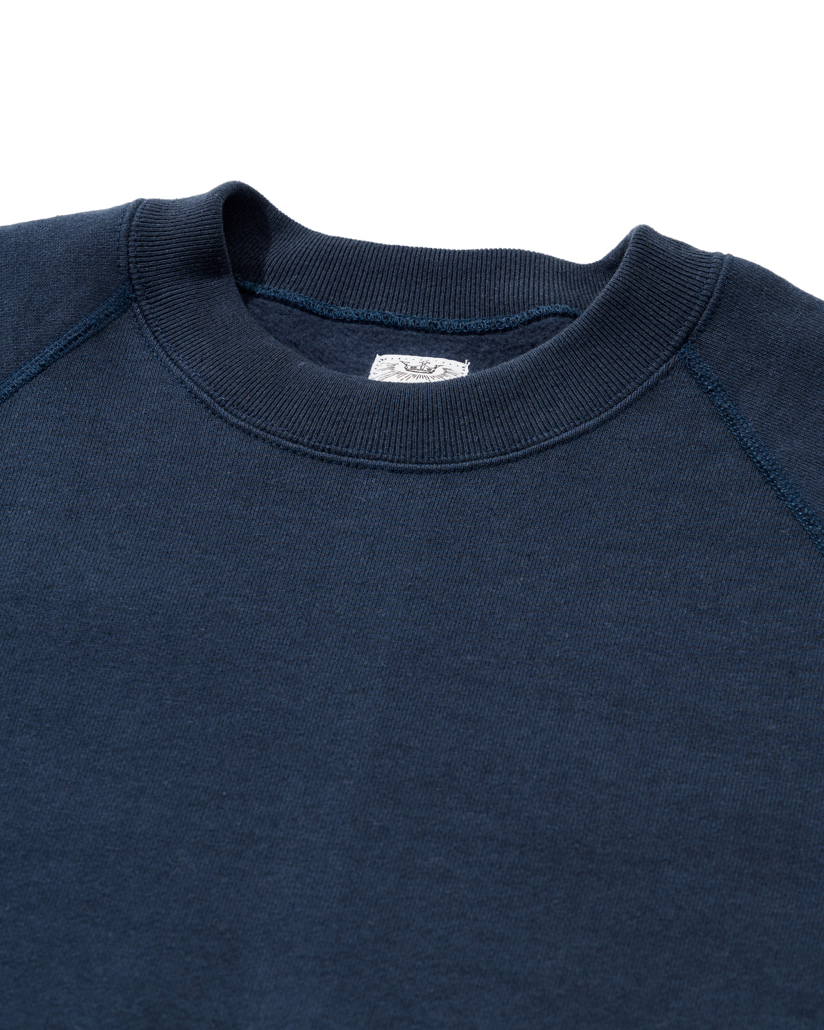 SWEAT SHIRTS RAGLAN SLEEVE CREW NECK NAVY