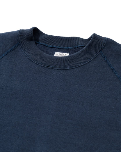 SWEAT SHIRTS RAGLAN SLEEVE CREW NECK NAVY