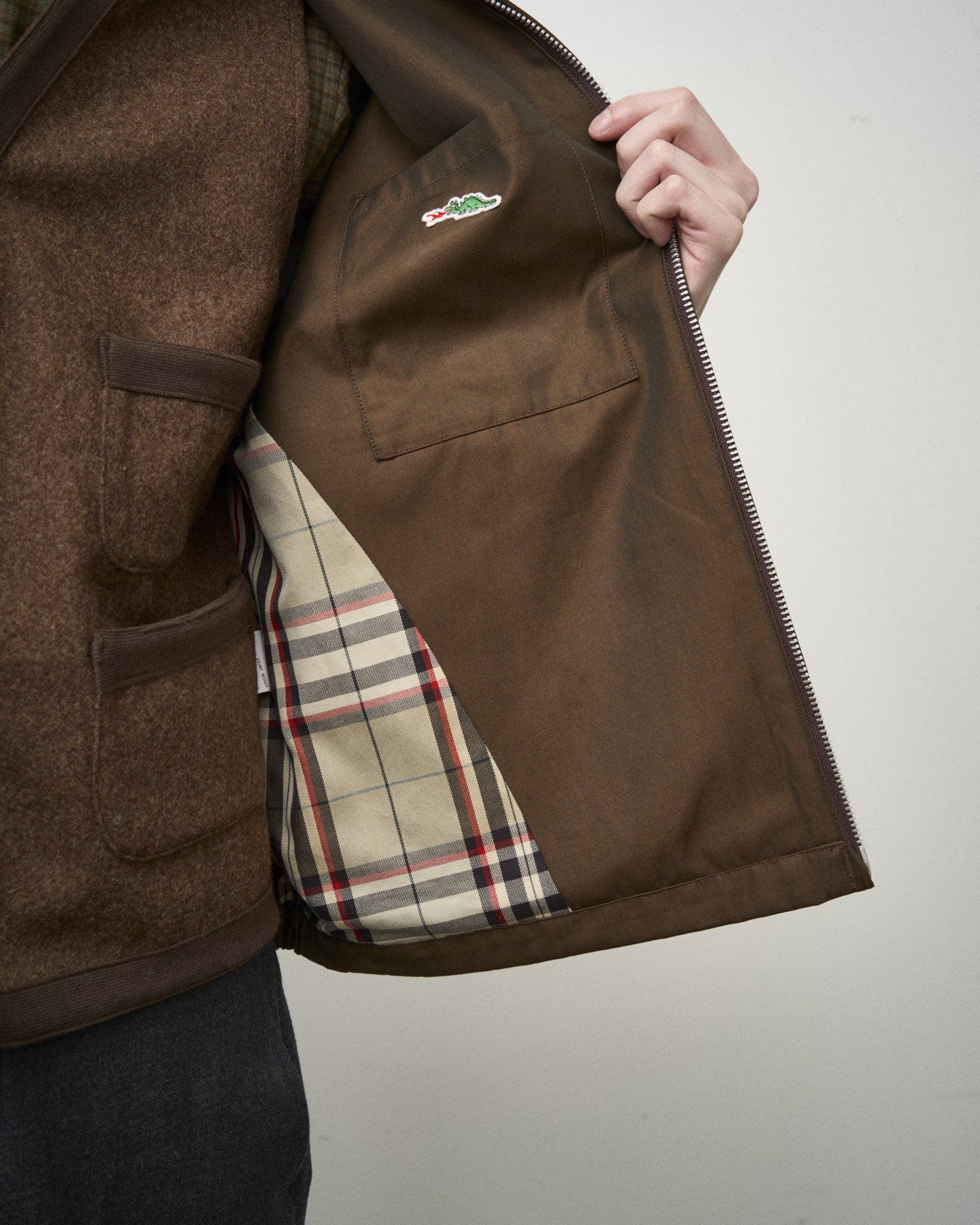 ANATOMICA by BRAGGIN' DRAGON VAN NUYS JACKET BROWN