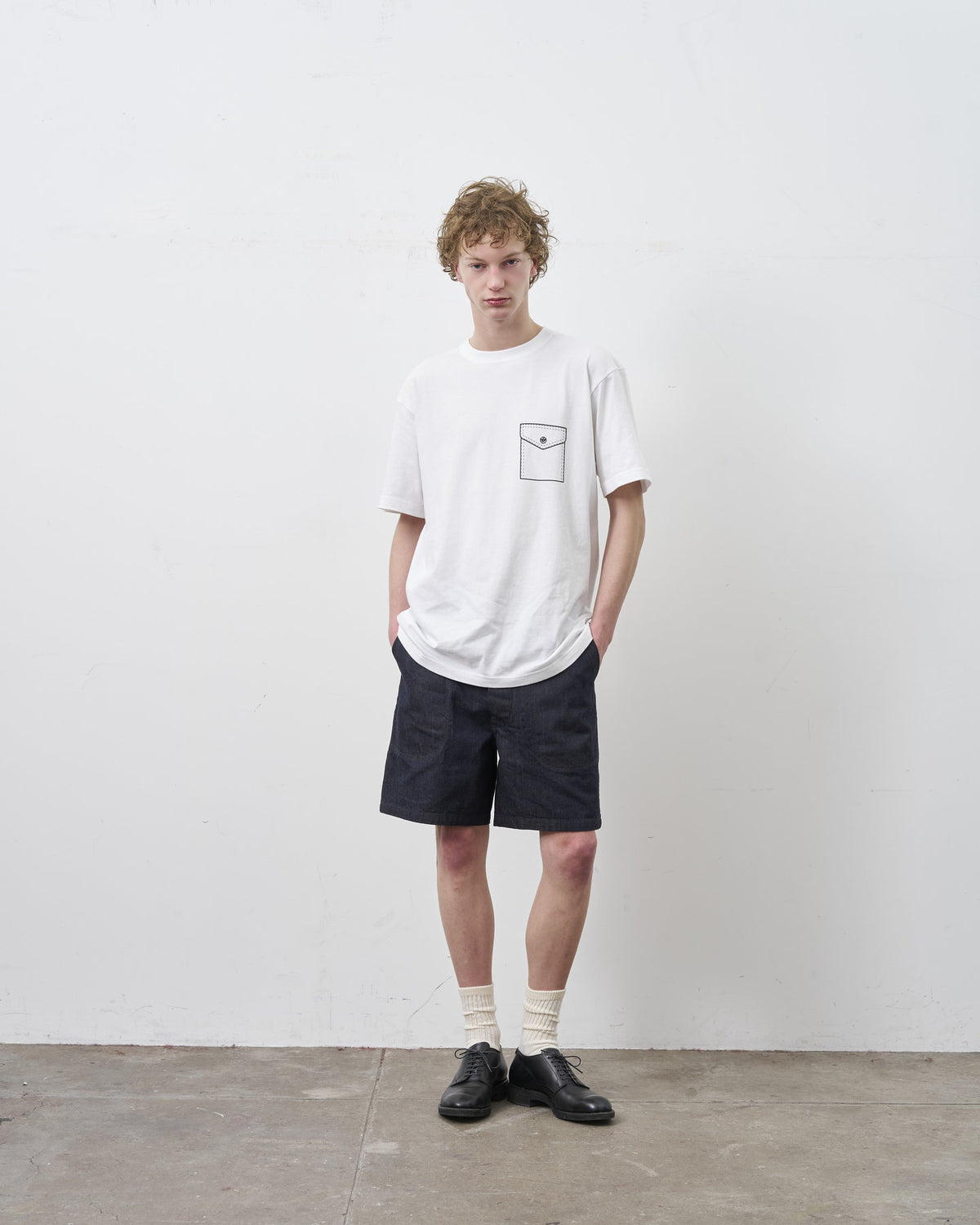 BIG YANK Y1935 FAKE POCKET TEE WHITE